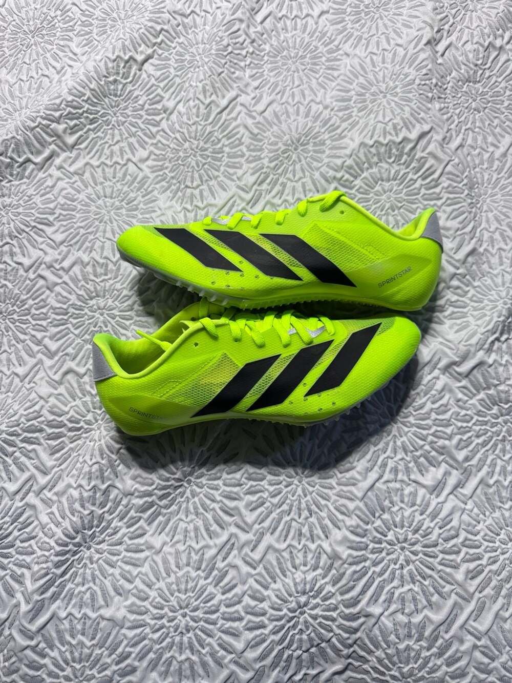 adidas Adizero Neon Yellow/Black Track Spikes Men’s Size 6 IF9404